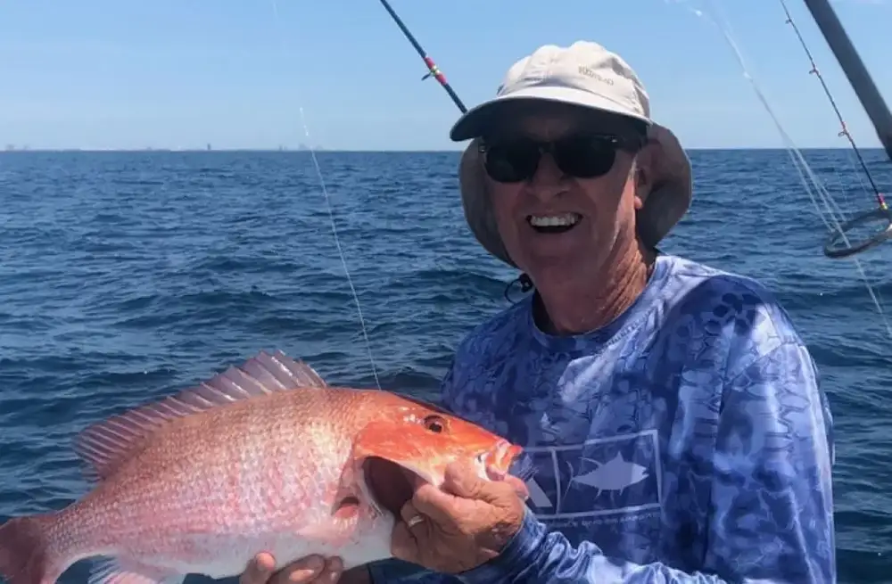 Captain Craig Mick on a Pensacola fishing charter